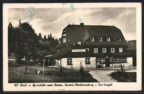 AK Oberbärenburg, HO-Hotel u. Gaststätte zum Bären