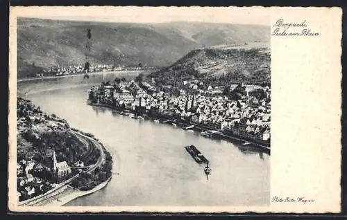 AK Boppard a. Rhein, Blick aus der Vogelschau