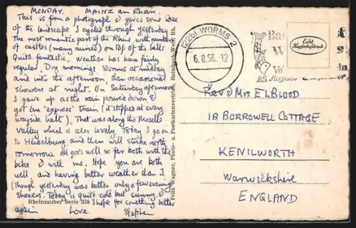 AK Boppard a. Rhein, Blick aus der Vogelschau