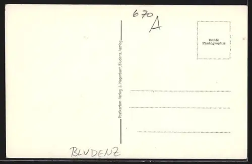 AK Bludenz, Alpengasthof Muttersberg aus der Vogelschau