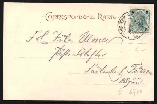 AK Bludenz, Teilansicht mit Kloster