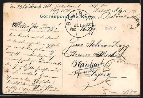 AK Dalaas /Vorarlberg, Ortsansicht mit Umgebung