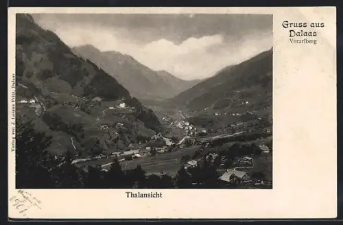 AK Dalaas, Thalansicht mit dem Ort