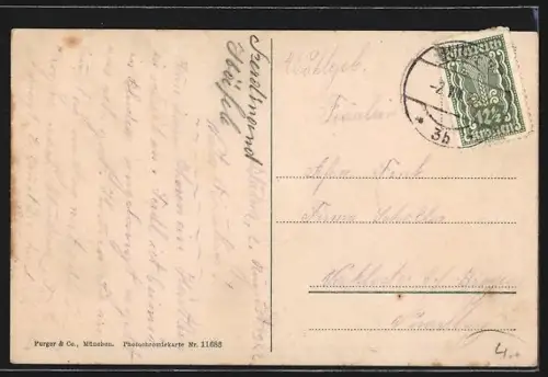 AK Bludenz, Teilansicht mit Kirche