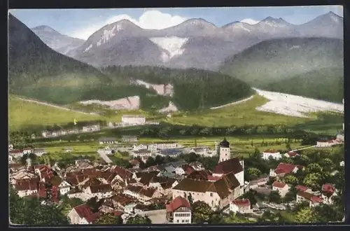 AK Bludenz, Panorama mit Scesaplana