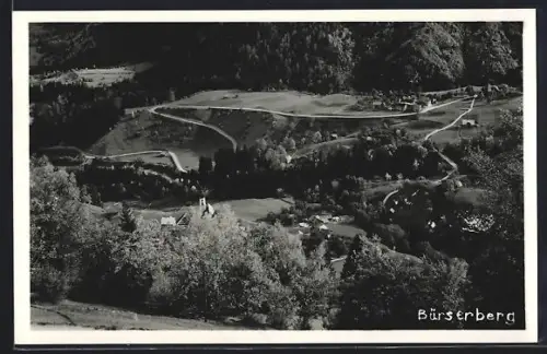 AK Bürserberg, Ortsansicht aus der Vogelschau
