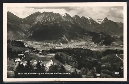 AK Bürserberg /Bludenz, Totalansicht mit Elserspitzen