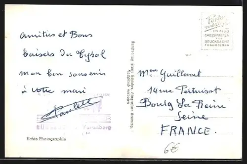 AK Bürserberg /Bludenz, Totalansicht mit Elserspitzen