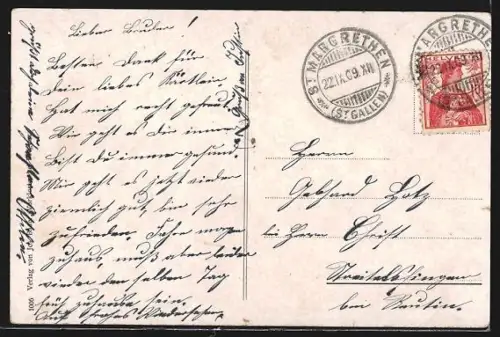 AK Bludenz, Totalansicht mit Klostertal