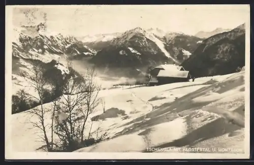 AK Tschengla, Klostertal und Montafon im Winter