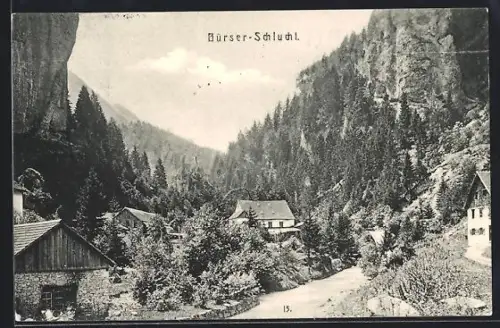 AK Bürs, Partie in der Bürser Schlucht