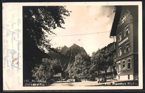 AK Bürserberg, Strassenpartie mit Hotel Rhätikon