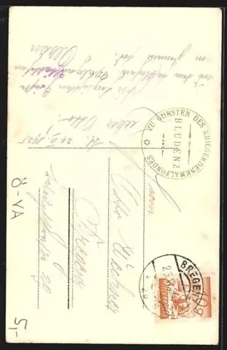 AK Bludenz, Aussenanlage des Kriegerdenkmals