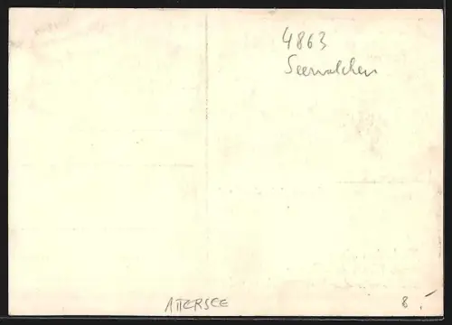 AK Attersee, Jungscharheim Segelboot, Gebäudeansicht