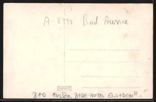AK Bad Aussee, Bade-Hotel Elisabeth