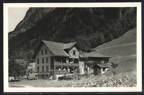 AK Brand /Vorarlberg, Wohnhaus im Sonnenschein