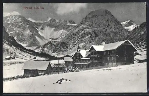AK Brand, Teilansicht mit Bergpanorama