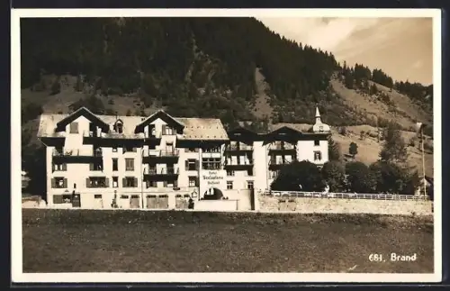 AK Brand, Hotel Scesaplana mit Postamt