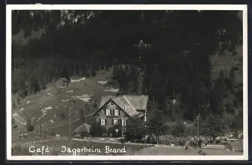 AK Brand, Café Jägerheim, Gesamtansicht