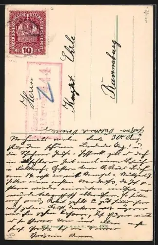 AK Feldkirch /Vorarlberg, Churertor mit Ecke Churer Strasse