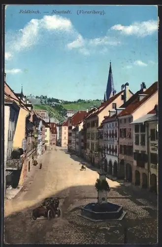 AK Feldkirch, Platz in der Neustadt