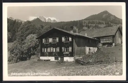 AK Bürserberg, Schwabenhaus gegen Schillerkopf, Berghütte
