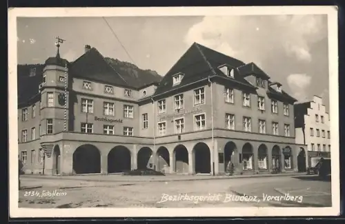 AK Bludenz /Vorarlberg, Bezirksgericht, Ansicht von der Strasse