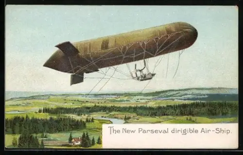 AK The New Parseval dirigible Air-Ship