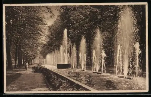 AK Dresden, Internationale Hygiene-Ausstellung 1930, Hundertbrunnenstrasse