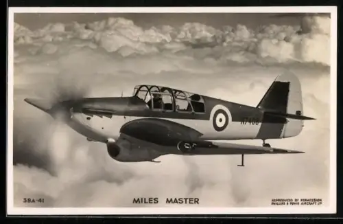 AK Miles Master Flugzeug über den Wolken