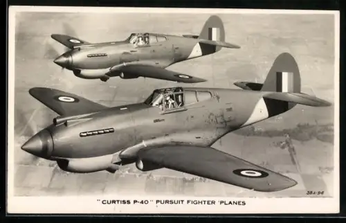 AK Flugzeug Curtiss P-40 Pursuit Fighter Planes
