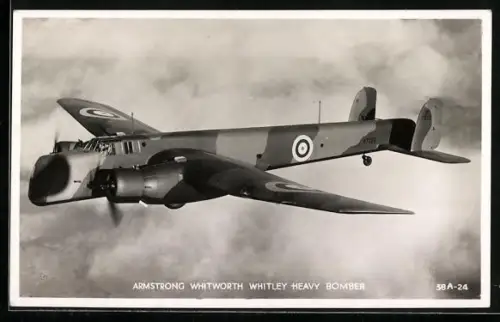 AK Armstrong Whitworth Whitley heavy Bomber