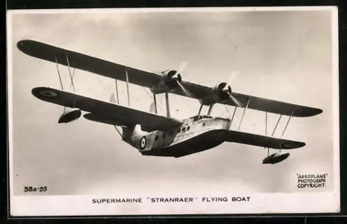 AK Britisches Wasserflugzeug, Supermarine Stranraer Flying Boat