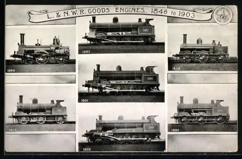 AK L. & N.W.R. Goods Engines, 1846 to 1903, englische Eisenbahn