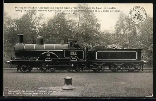 AK Englische Eisenbahn-Lokomotive Nr. 790 Hardwicke der L. & N. W. Railway