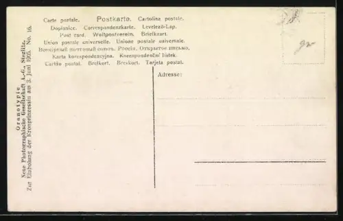AK Zur Einholung der Kronprinzessin Cecilie am 3. Juni 1905