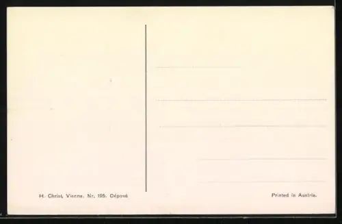 AK Zwei Amoretten wecken die schlafende Schöne