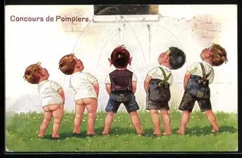 AK Concours de Pompiers, Toilettenhumor