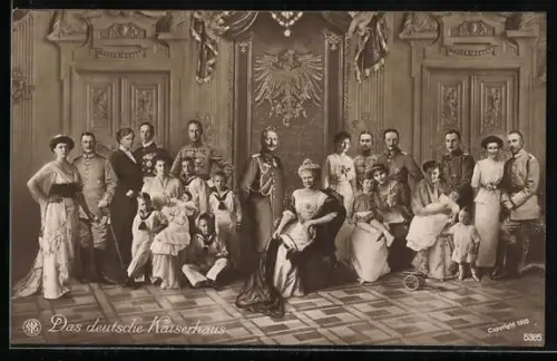 AK Das deutsche Kaiserhaus mit Wilhelm II. von Preussen