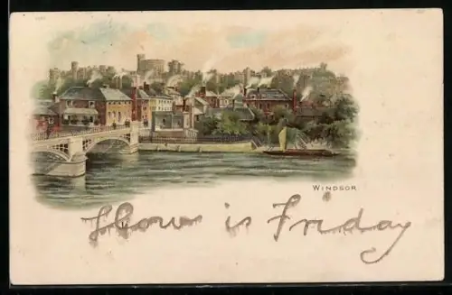 Künstler-AK Windsor, Panorama