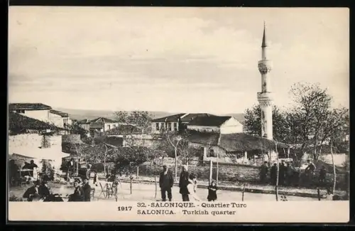 AK Salonique, Quartier Turc 1916