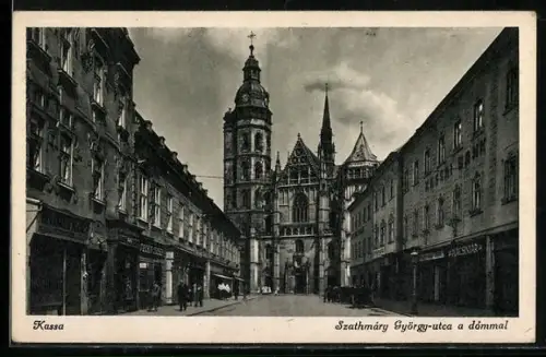 AK Kassa, Deak Ferenc-utca a Dommal