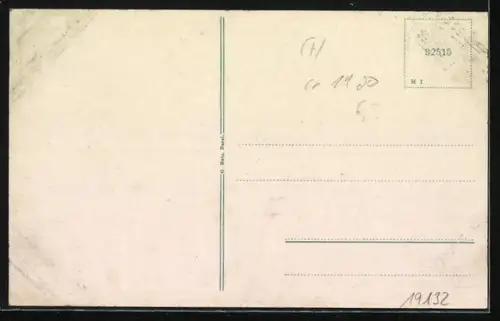 AK Basel, Rathaus, Vorzimmer des grossen Rates