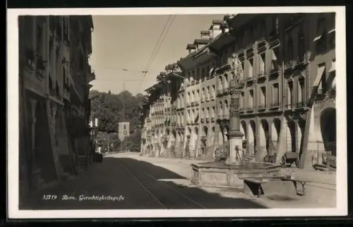 AK Bern, Brunnen auf der Gerechtigkeitsstrasse