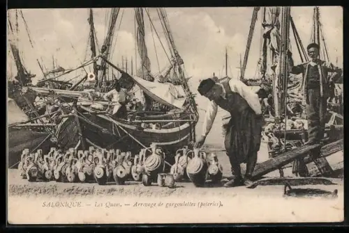 AK Salonique, Les Quais, Arrivage des Gargoulettes