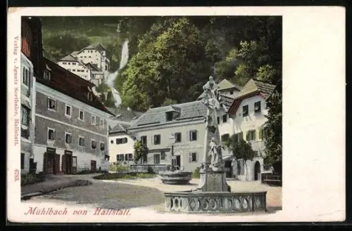 AK Hallstatt, Mühlbach von Hallstatt