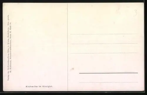 Künstler-AK Heinrich Hoffmann: Kirchweihe im Kinzigtal