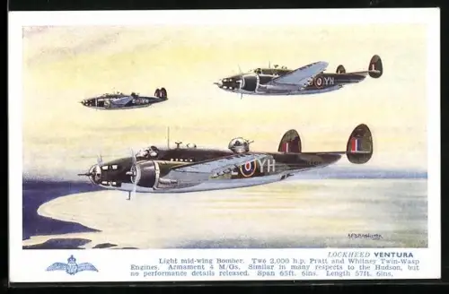 AK Lockheed Ventura Flugzeuge, Light mid-wing Bomber