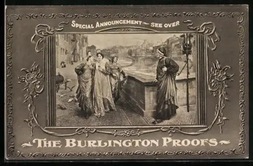 AK Alighieri Dante beobachtet die vorbeigehenden Frauen, The Burkington Proofs