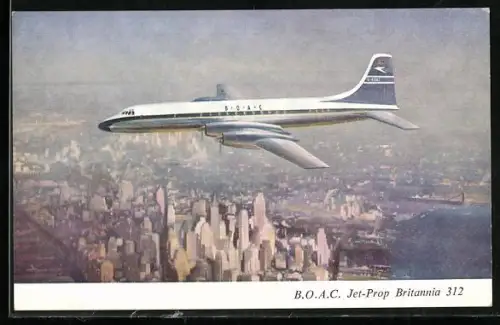 AK Flugzeug B.O.A.C. Jet-Prop Britannia 312